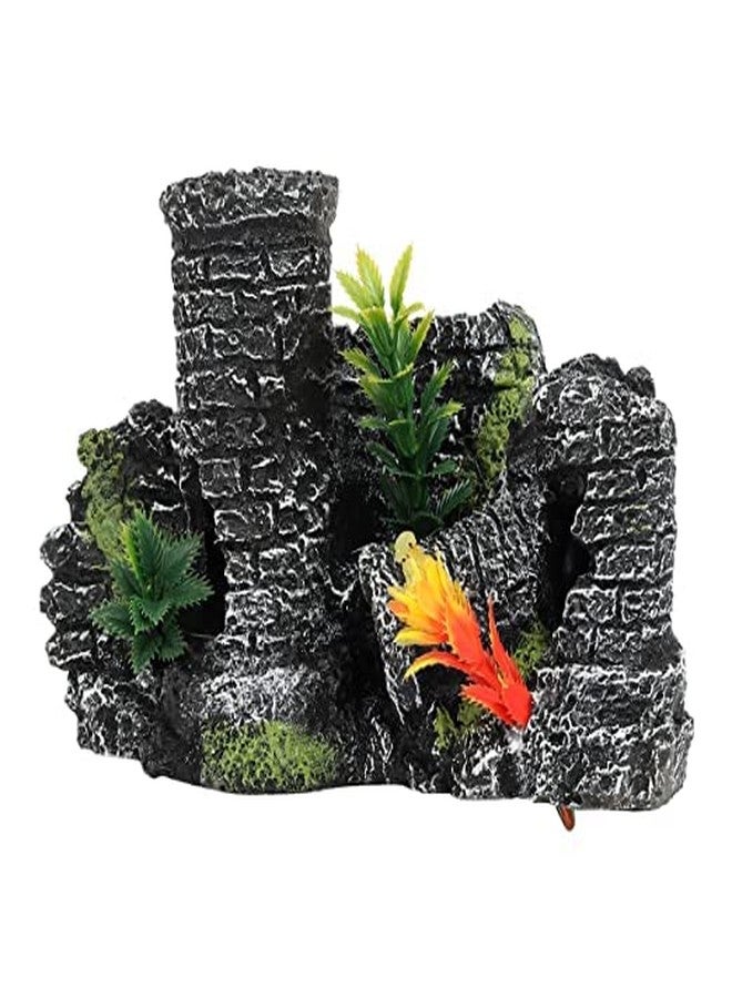 Mistletoe Broken Castle Resin Background for Beautiful Aquarium Decoration Ornament - Image 5