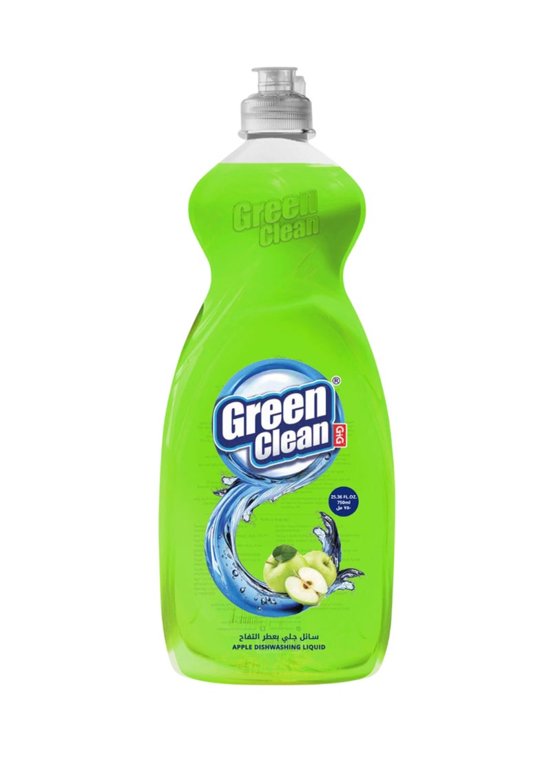 Green Clean Dishwashing Liquid Apple 750ml - Image 1