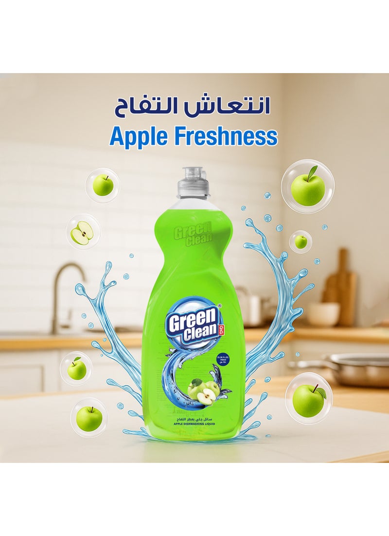Green Clean Dishwashing Liquid Apple 750ml - Image 3