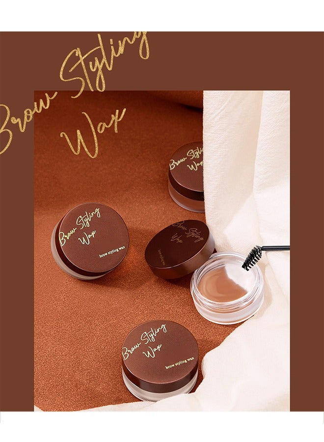 EELHOE Beast Perspective Waterproof Brow Styling Wax,Eyebrows Wax Gel Dip Brows Styling Cream Long Lasting Waterproof with Eyebrow Brush Gel Natural Makeup Secure Hold Clear 10g - Image 4