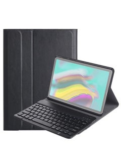 DY720 Galaxy Tab S5e T720 T725 Detachable Plastic Bluetooth Keyboard Leather Tablet Case with Holder Black