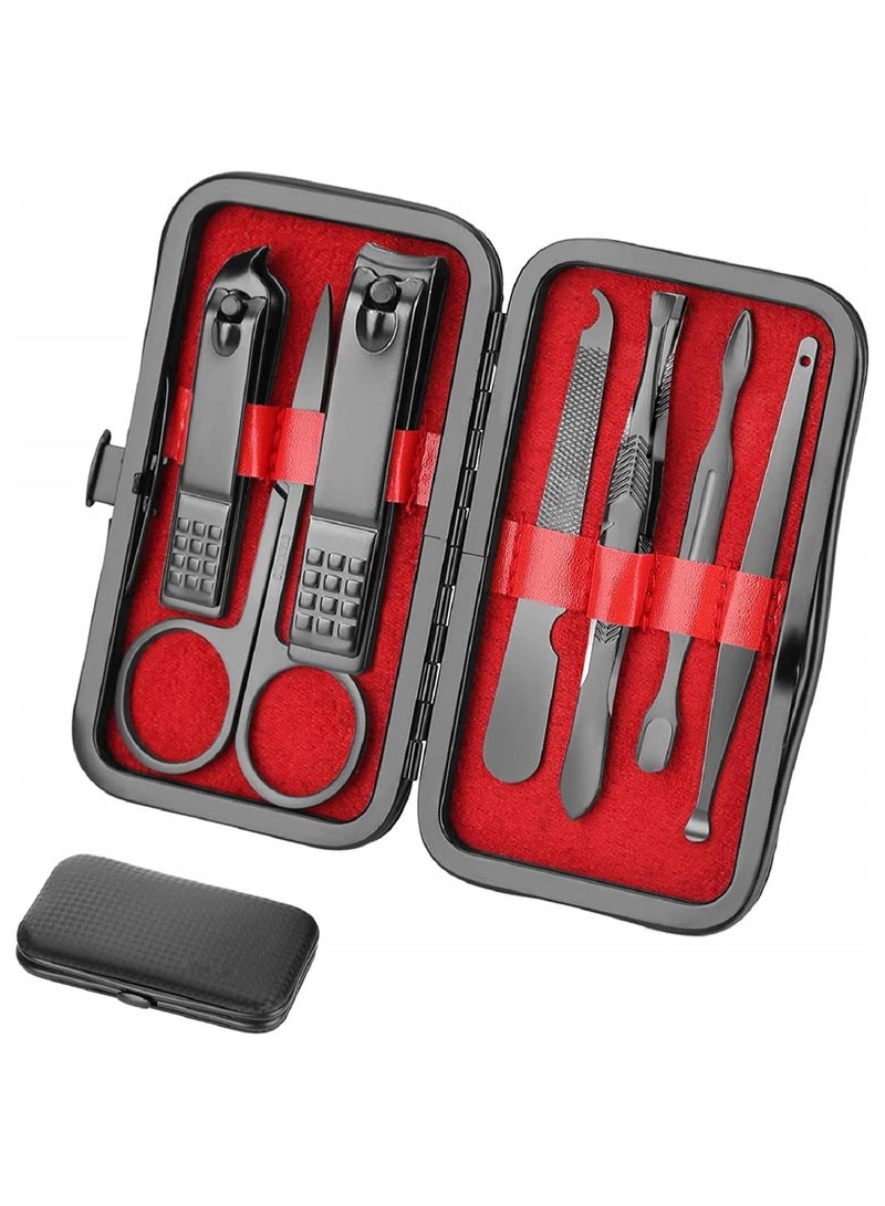 مجموعة العناية الشخصية للعناية الشخصية - مجموعة مانيكير فاخرة 8 في 1، مجموعة العناية بالقدمين الاحترافية هدية للرجال والزوج والصديق والوالدين والنساء وكبار السن والمرضى للعناية بالأظافر - Image 1