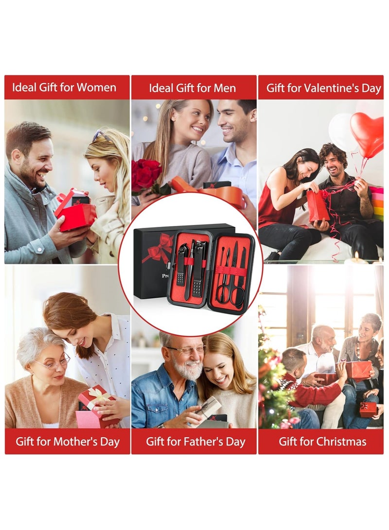 مجموعة العناية الشخصية للعناية الشخصية - مجموعة مانيكير فاخرة 8 في 1، مجموعة العناية بالقدمين الاحترافية هدية للرجال والزوج والصديق والوالدين والنساء وكبار السن والمرضى للعناية بالأظافر - Image 3