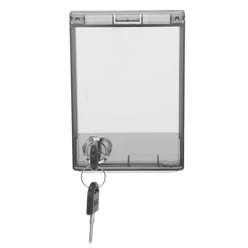 Large Lockable Thermostat Cover Box with Key Fits AC Panel 3.5x3.56 Inches or Smaller - Image 2