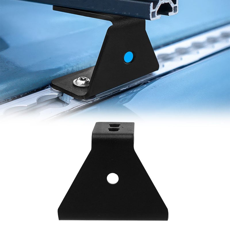 4 Pcs Black Universal VR Roof Rack Additions for Aviation Rails Mounting Bracket - Image 1