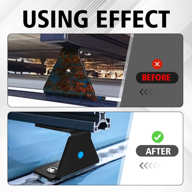 4 Pcs Black Universal VR Roof Rack Additions for Aviation Rails Mounting Bracket - Image 4