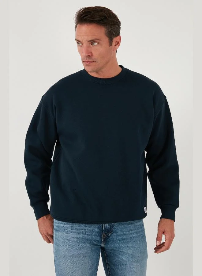 Buratti Buratti Regular Fit Crew Neck Fleece Lined 2-Pack Men's Sweatshirt 5905255S2