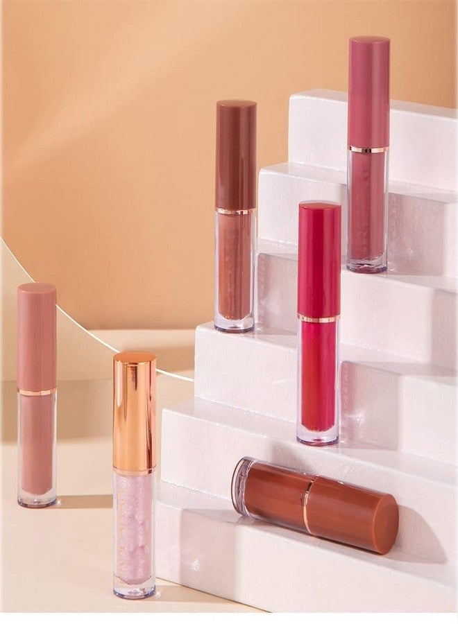 TopFinder® 24h Book Style Matte Lipstick Set, Waterproof, Long Lasting, Creamy Soft Shades, Liquid Smooth Touch With Beautiful Packaging- Set Of 12Pcs/Box - Image 3