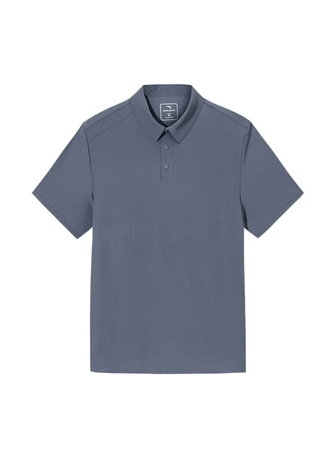 ANTA Men Slim Fit Workout Training Commute Short Sleeve Polo