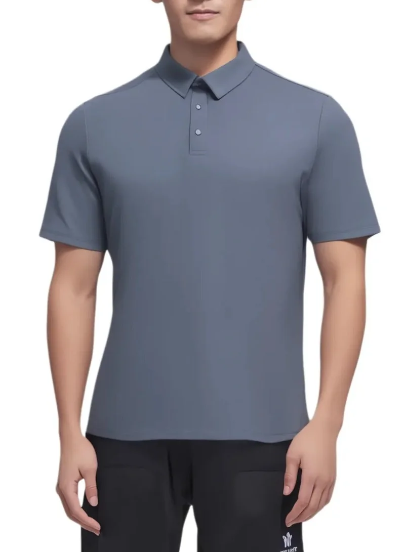 ANTA Men Slim Fit Workout Training Commute Short Sleeve Polo