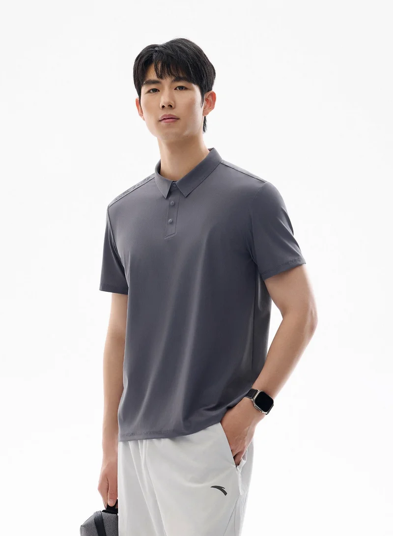 ANTA Slim Fit Workout Training Commute Short Sleeve Polo