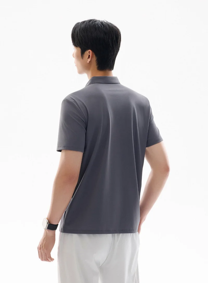 ANTA Slim Fit Workout Training Commute Short Sleeve Polo