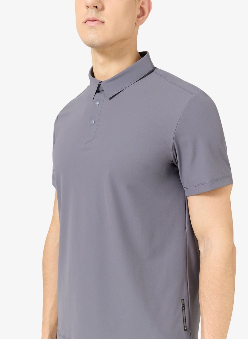 انتا قميص بولو ضيق بأكمام قصيرة للتدريب والتنقل - Image 3