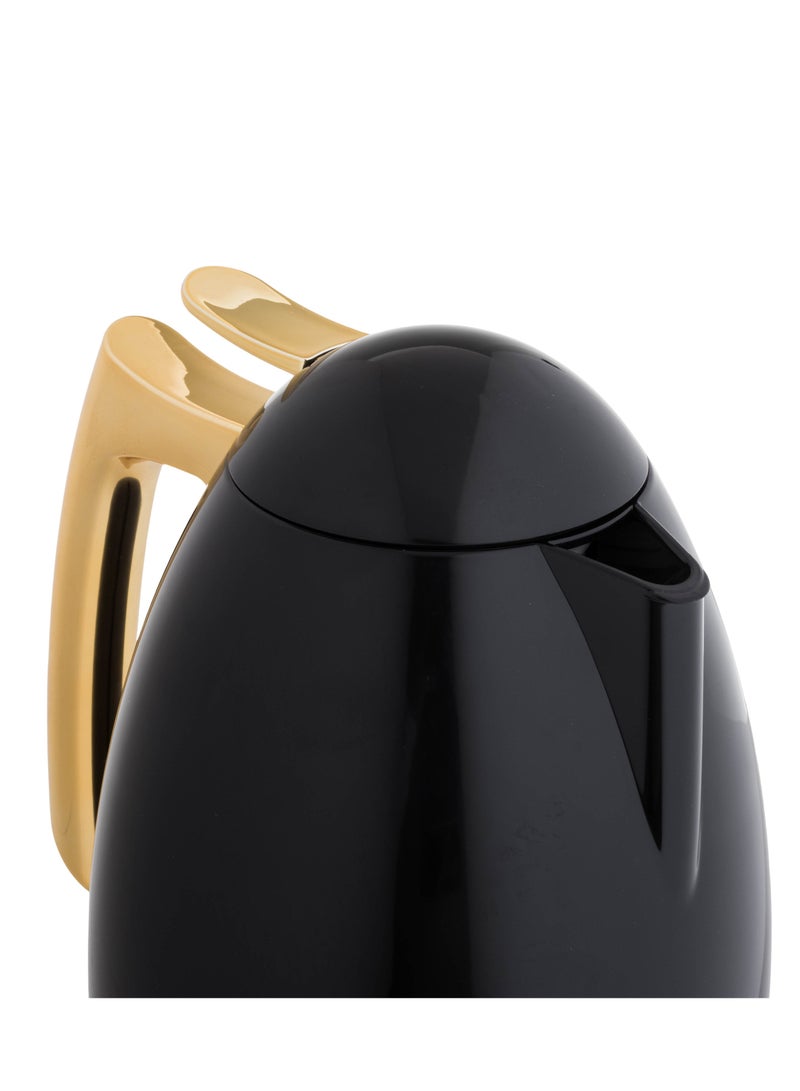 السيف  ترمس روانا للشاي والقهوة سعة 1 لتر لون أسود مع ذهبي - Image 3