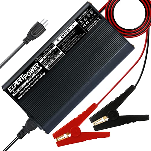 ExpertPower 12V 20A Smart Charger for Lithium LiFePO4 Deep Cycle Rechargeable Batteries - Image 1
