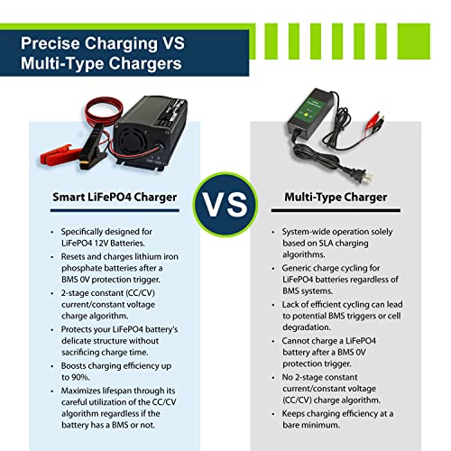 ExpertPower 12V 20A Smart Charger for Lithium LiFePO4 Deep Cycle Rechargeable Batteries - Image 5