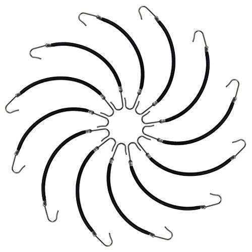 Miayon 24 Pieces Ponytails Hooks Elastic Band Hair Clips Rubber Bands Holder Hair Styling for Women Girls Black - Image 2
