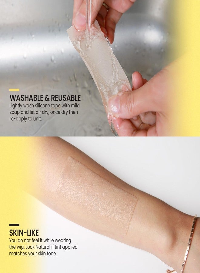 STUDIO LIMITED Lace Wig Grids and Knots Eraser Silicone Melting Tape, Bye Bye Lace Grid HD Natural Hide Cover Skinlike Durable Breathable Reusable Ultra-Thin Non-Slip Tape (Natural - 12 Packs) - Image 4