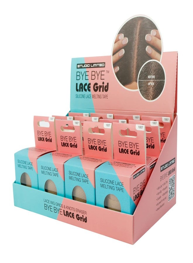 STUDIO LIMITED Lace Wig Grids and Knots Eraser Silicone Melting Tape, Bye Bye Lace Grid HD Natural Hide Cover Skinlike Durable Breathable Reusable Ultra-Thin Non-Slip Tape (Natural - 12 Packs) - Image 1