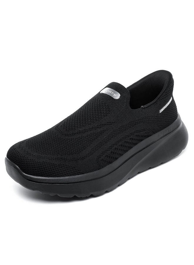 New Summer Breathable Fly-knit Sports Casual Shoes For Men And Women, Lightweight And Comfortable Walking Shoes, Slip-on Shoes