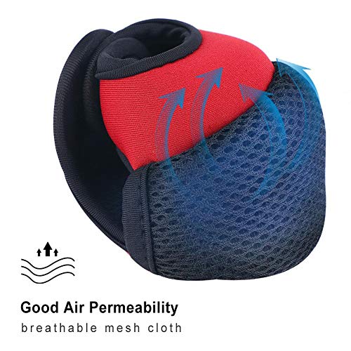 ZERONE غطاء بكاست لكرات الصيد، مواد نايلون ونيوبرين مرنة واقية من الصيد (أحمر) - Image 4