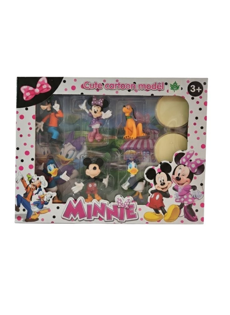 Premium Minnie Mouse Cartoon Figure Playset with Mickey Donald Daisy and Accessories for Kids - Image 2