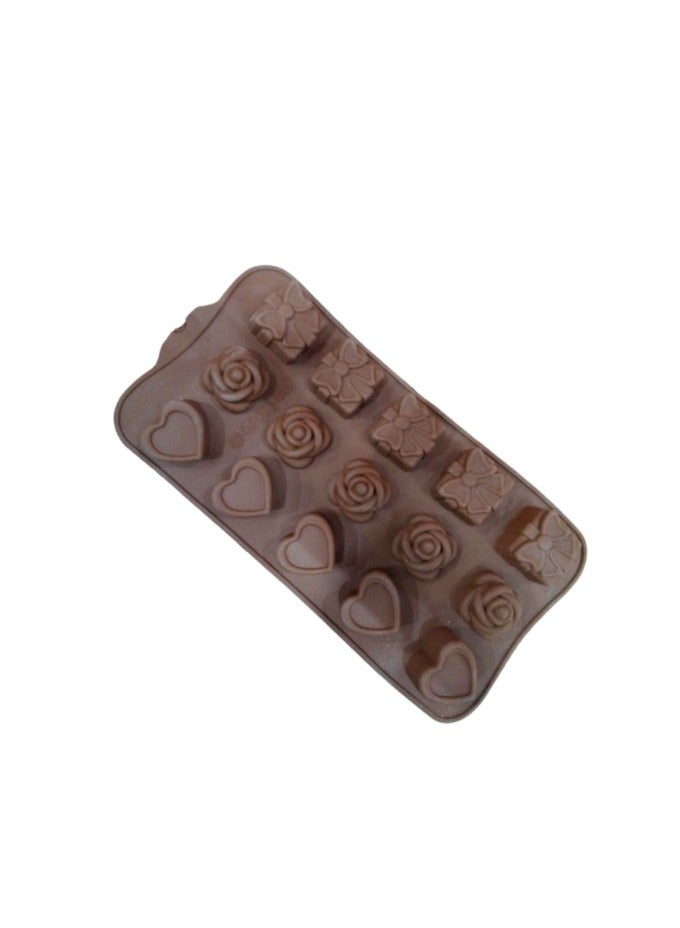 قالب شوكولاتة سيليكون  قابلة لإعادة الاستخدام  , اشكال متعددة - Image 4