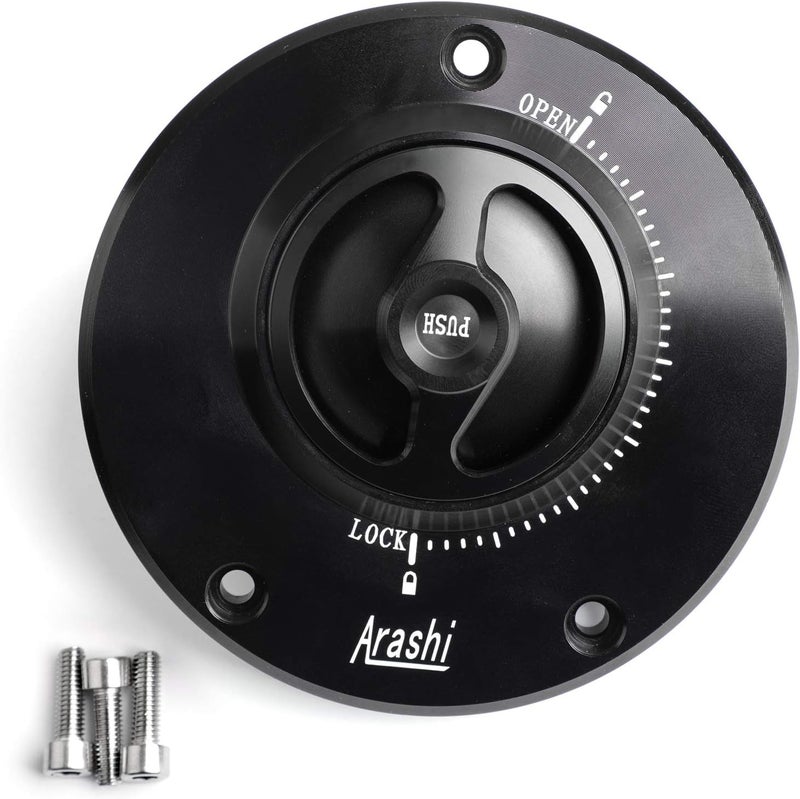 Areyourshop Keyless Fuel Cover Gas Tank Cap for Kawasaki Motorcycles - Image 1