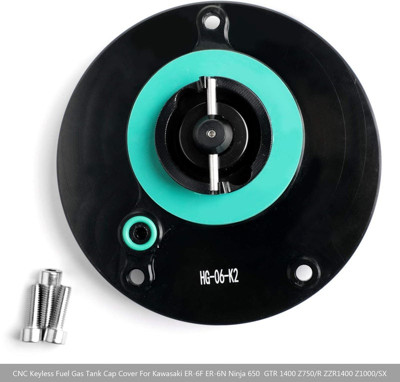 Areyourshop Keyless Fuel Cover Gas Tank Cap for Kawasaki Motorcycles - Image 3