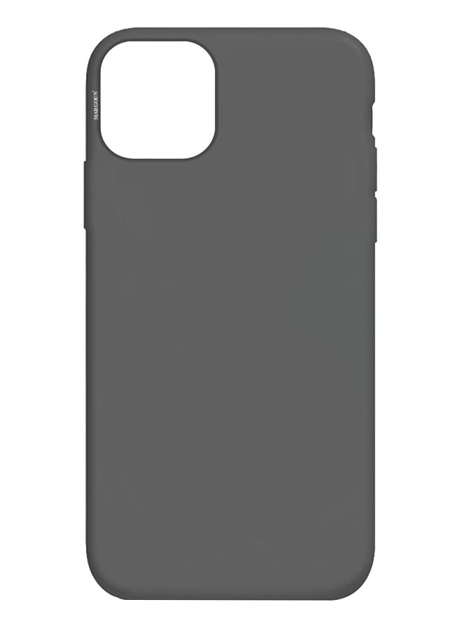 Silicone Case Cover for iPhone 13 6.1 inch Dark Grey - Image 1