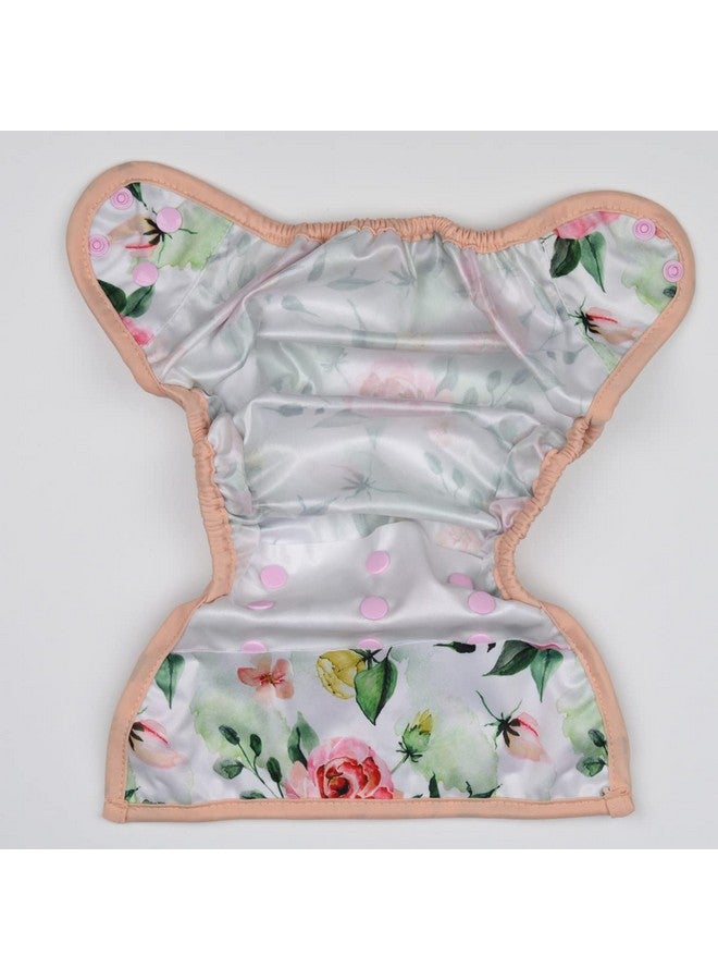Sigzagor Baby Diaper Cover Nappy One Size 8lbs to 36lbs (Pink Flowers) - Image 3