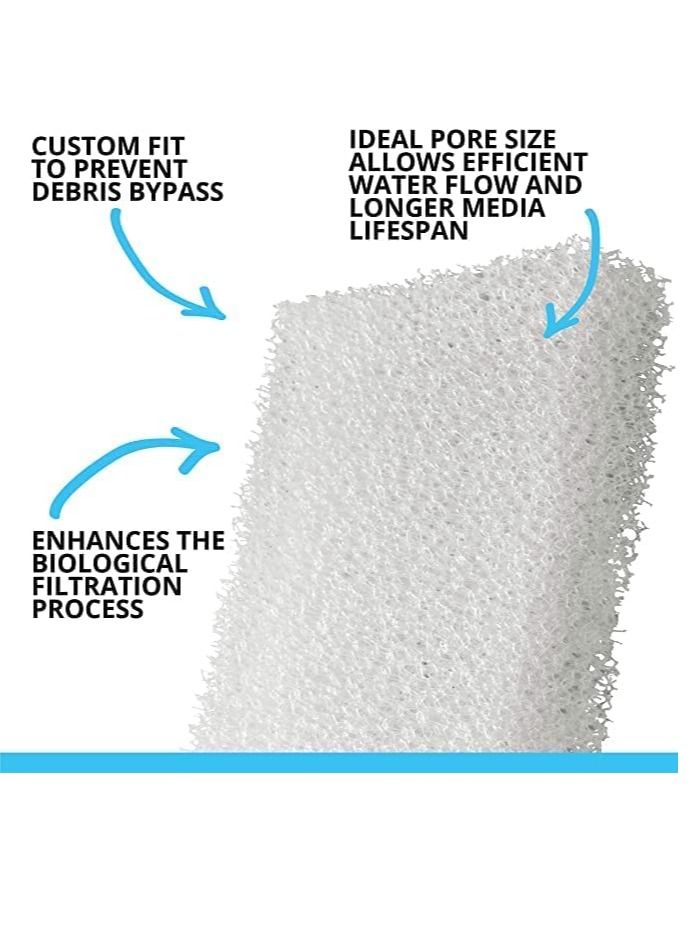 vsell24 6 قطعة حوض السمك البيوكيميائية الإسفنج تصفية الميكانيكية والبيولوجية خزان الأسماك الإسفنج الترشيح لأعلى مرشح - Image 3