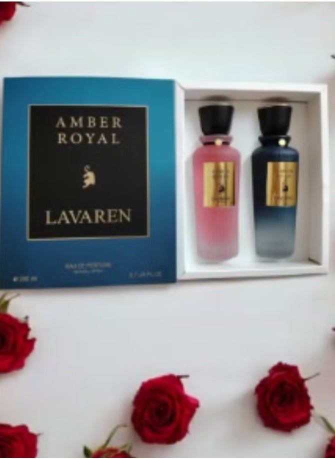 Perfume Gallery - Amber Royal Laverne Perfume Set 2x200ml - Image 1