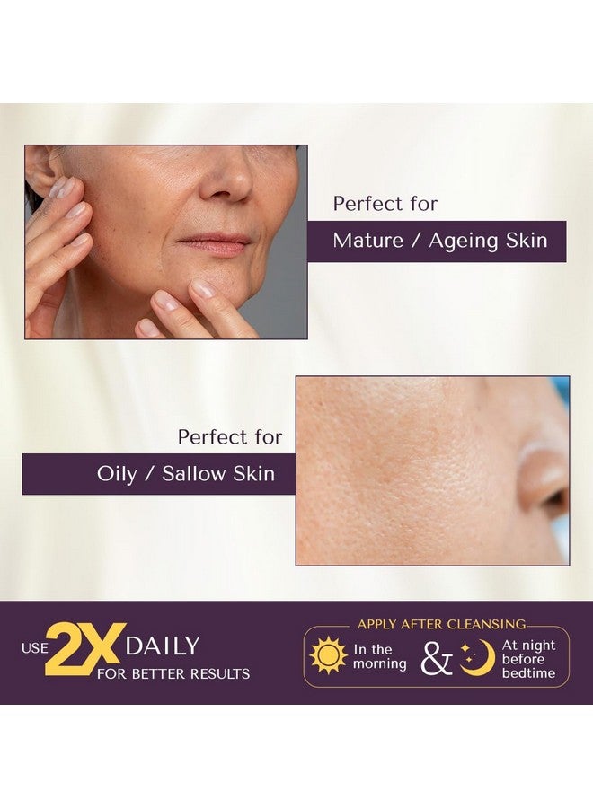 بارفا رحيق البشرة المضاد للشيخوخة مع كريم تحويل حمض الهيالورونيك يساعد على إزالة البقع والعيوب، خالي من المواد الحافظة، 50 مل. - Image 3