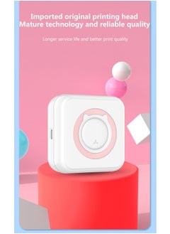 Joyelink Mini Printer Portable, Pocket Thermal Printer with 13 Rolls Paper, Wireless Instant Photo Printer Compatible with iOS Android for Picture Receipt Label Note QR Code Inkless Printing (Pink)  - Image 3