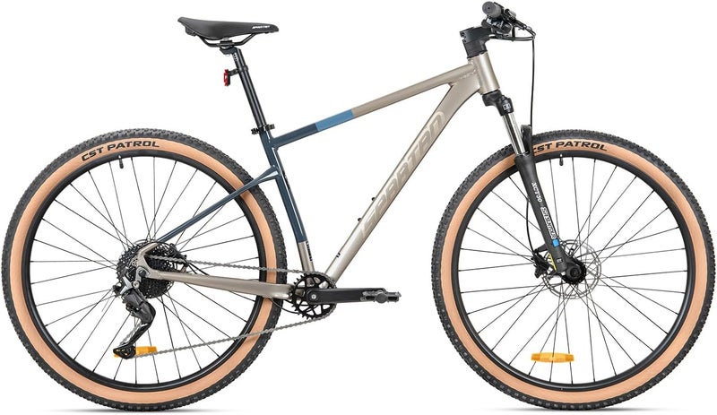 Spartan Ridgeline 29-Inch Mountain Bike | 29-Inch Wheel Size | Lightweight Alloy Frame | SR Suntour XCT30 Suspension | Shimano Cues 9 Speed |  Hydraulic Disc Brakes CST Tires Trail Adventure Bicycle | Sterling Silver - Image 2