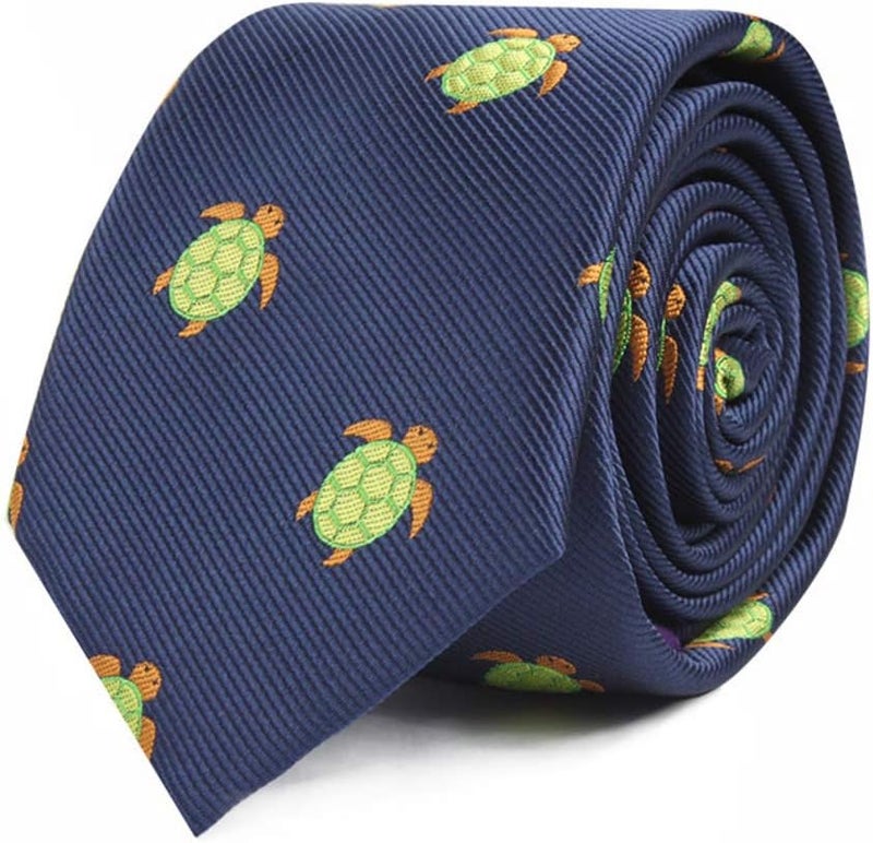 Animal Ties | Woven Skinny Neckties | Groomsmen Wedding Ties | Work Ties for Him