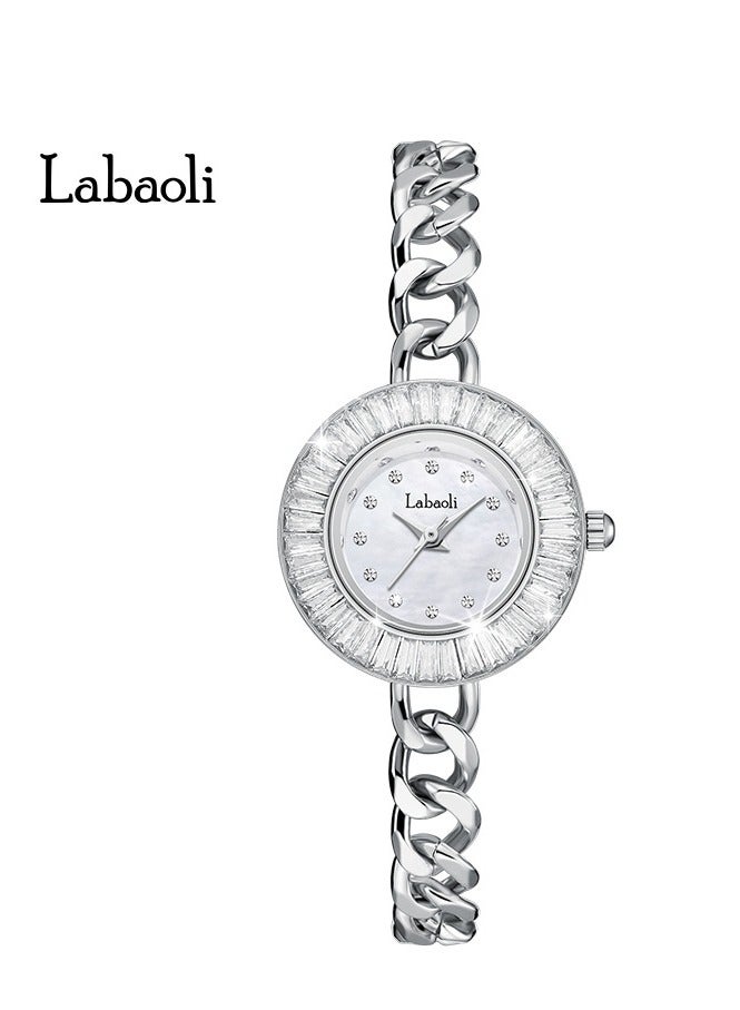 Labaoli ساعة نسائية أنيقة مرصعة بالألماس - Image 1