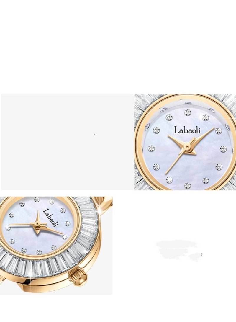 Labaoli ساعة نسائية أنيقة مرصعة بالألماس - Image 5
