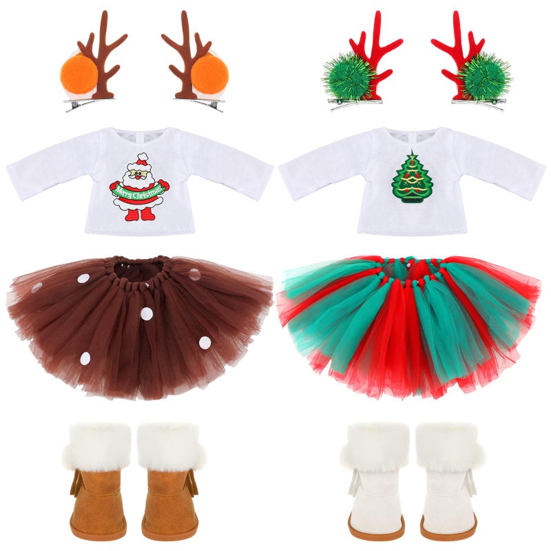 Kajaia 8 Pcs Doll Clothes 18 Inch Doll Clothes and Accessories Dress Flip Flops Hat Outfit Swimsuit Accessories for 18 InchStylish - Image 3