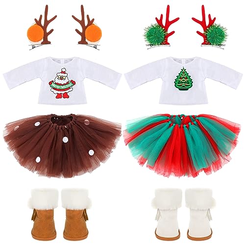 Kajaia 8 Pcs Doll Clothes 18 Inch Doll Clothes and Accessories Dress Flip Flops Hat Outfit Swimsuit Accessories for 18 InchStylish - Image 1