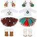 Kajaia 8 Pcs Doll Clothes 18 Inch Doll Clothes and Accessories Dress Flip Flops Hat Outfit Swimsuit Accessories for 18 InchStylish - Image 2