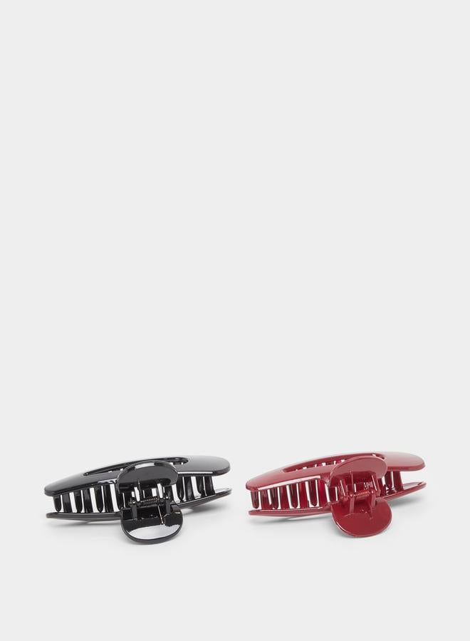 Styli Set of 2 - Plain Hair Claw - Image 3