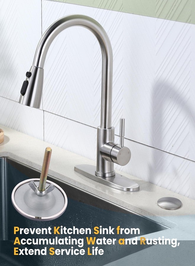 ALEASHA Kitchen Sink Hole Cover, Faucet Hole Cover for Kitchen Sink, Tap Hole Plate Stopper Cover Blanking Metal Plug, Brushed Nickel - Image 4