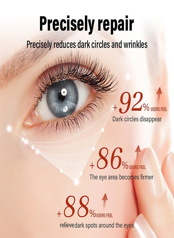 Grospe 2 Pcs Retinol Repair Eye Cream，Instant Results Eye Cream，Reduces the Appearance of Dark Circles，Stretch Wrinkles at the Corners of the Eyes，Moisturize and Improve Eye Bags，1.05 Oz Each - Image 4