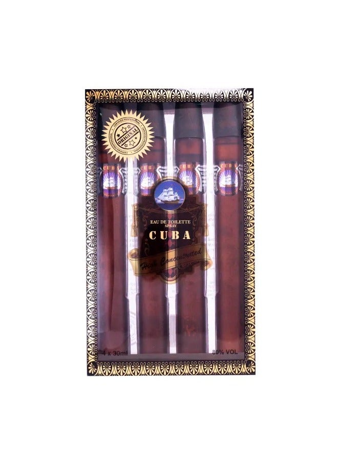 كلاس برفيوم كلاس بارفيومز كوبا 4 سيجار - أو دو تواليت - للرجال - 30 مل - 4 قطع - Image 2