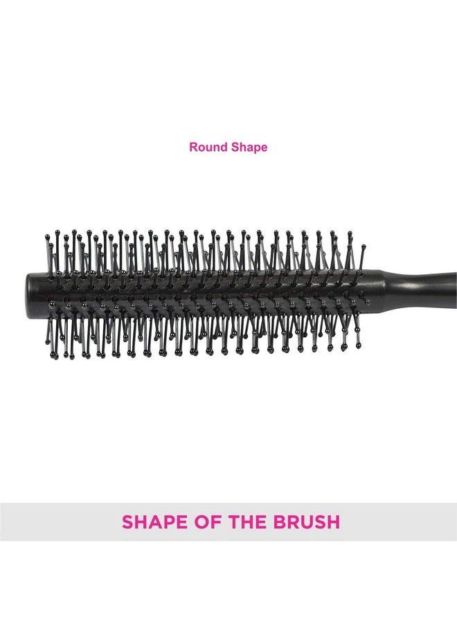 Vega Round Hair Brush (India'S No.1* Hair Brush Brand) For Adding Curls, Volume & Waves In Hairs| Men And Women| All Hair Types (R3-Rb)  - Image 5