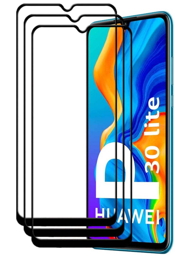 ACLIX 3 Pieces Antistatic ESD Dustproof Premium Quality High Definition Tempered Glass Screen Protector Designed For Huawei P30 lite - Image 1