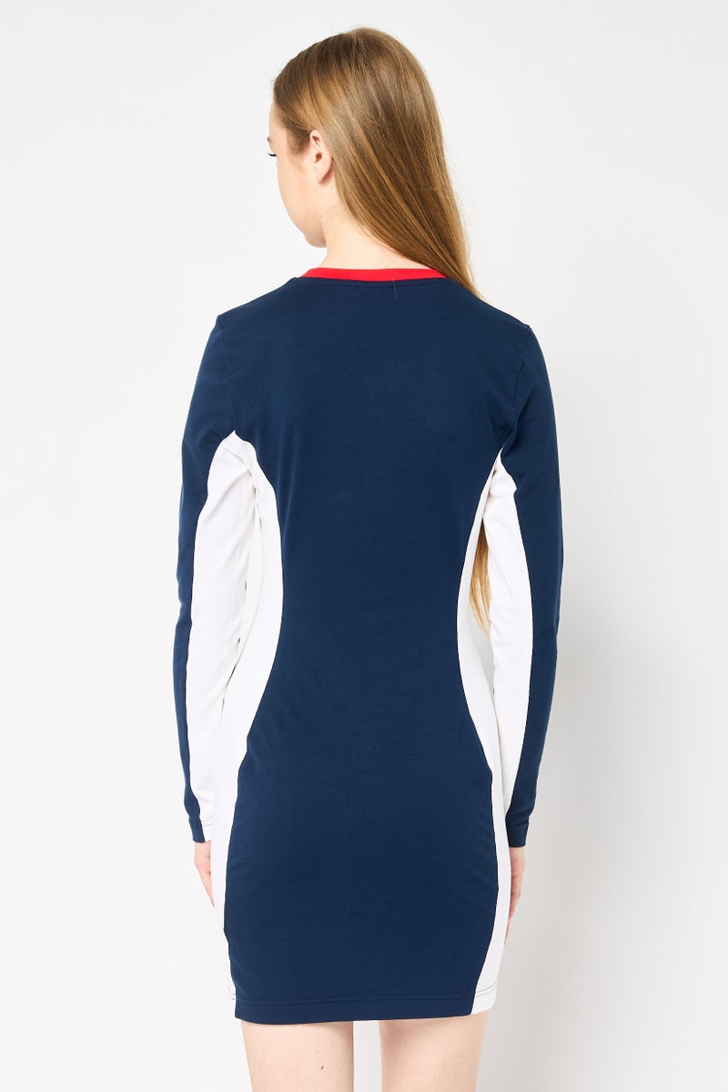 Reebok Women Sportswear Fit Long Sleeve Outdoor Mini Dress, Multicolor - Image 4