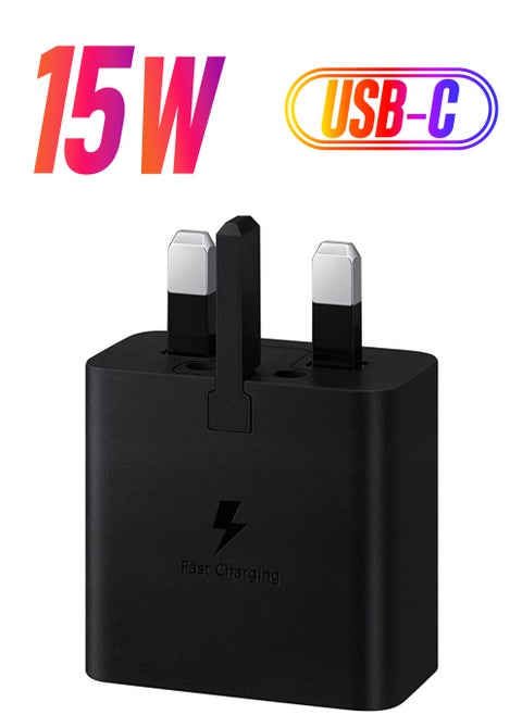 Samsung 15W Pd Power Adapter, Fast Charger Usb-C, Black